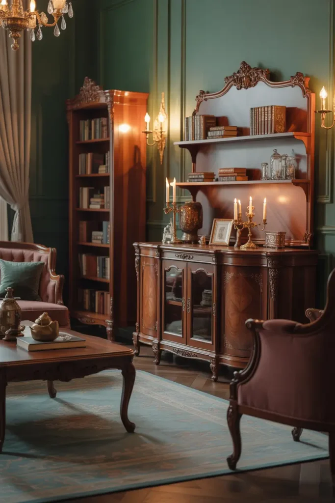 Use Dark Wood Furniture for Authentic Character