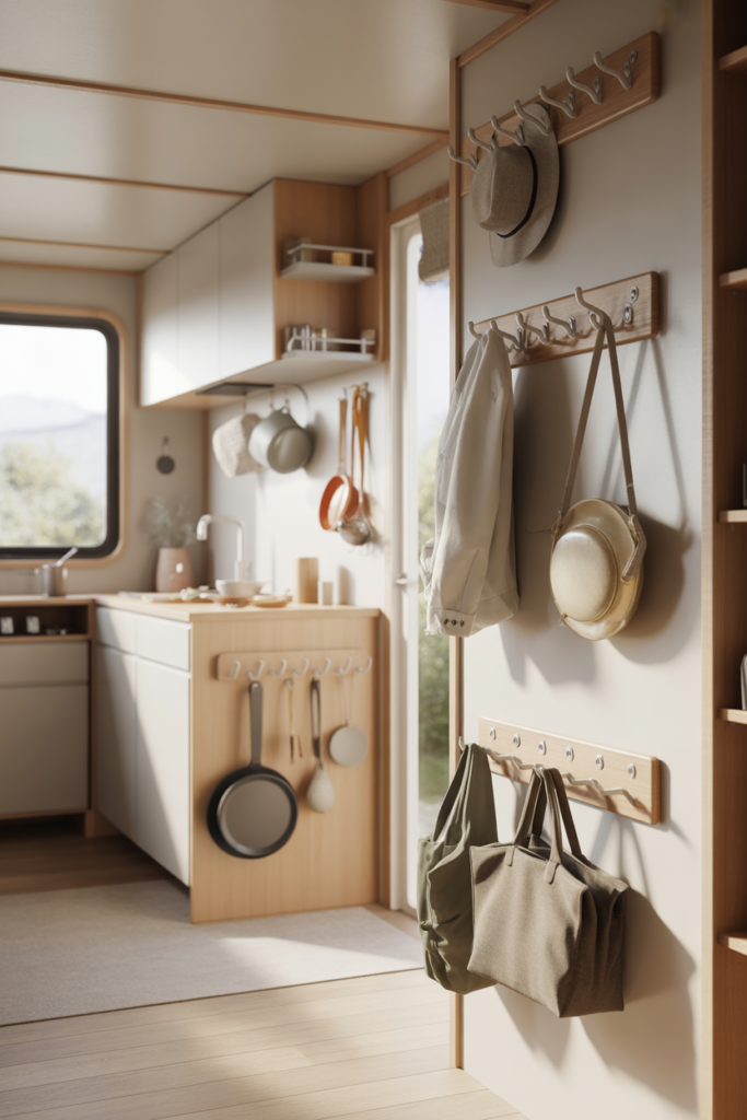 Use Hooks Instead of Bulky Storage Units