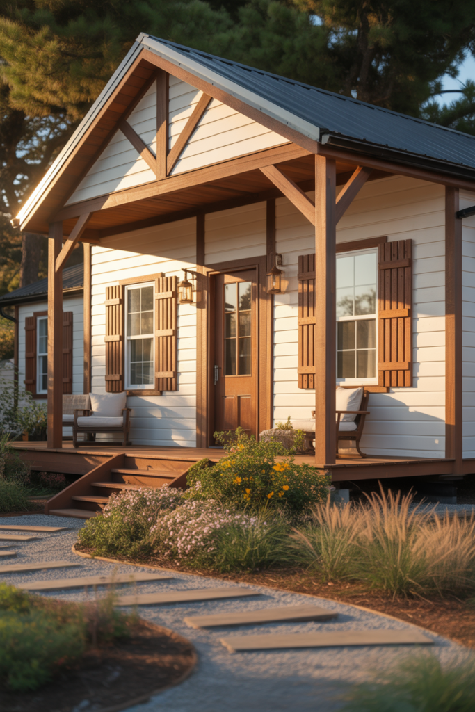 White with Wood Accents for a Modern Farm Feel