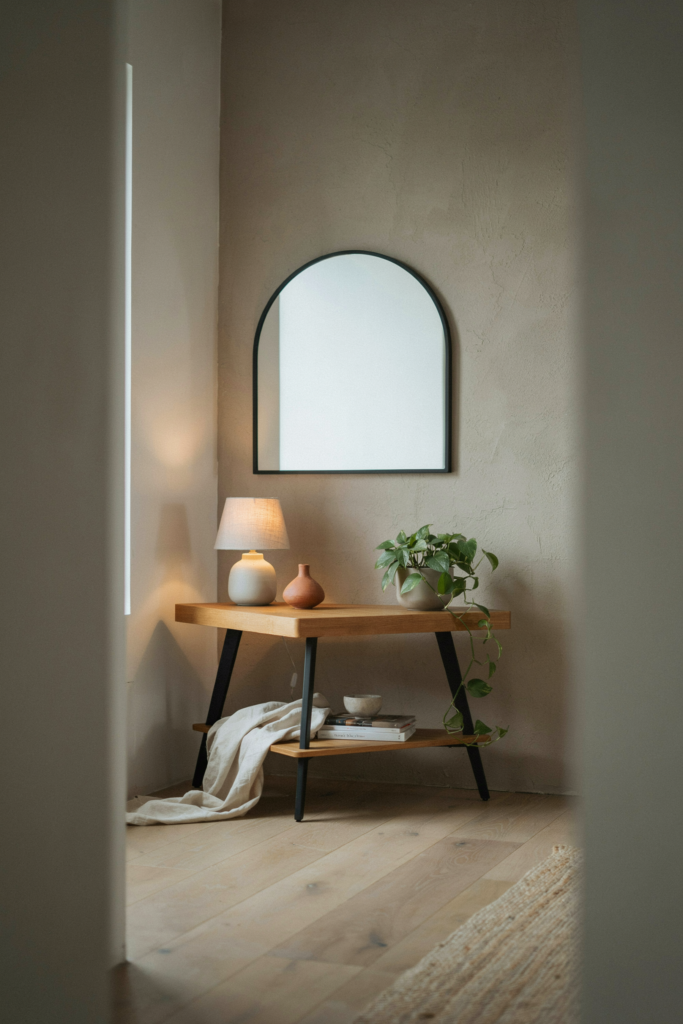 10. Corner Console Table