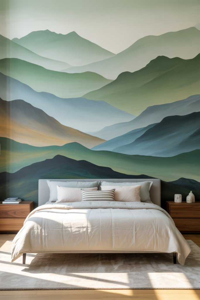 10. Mountain Mural Paint Design