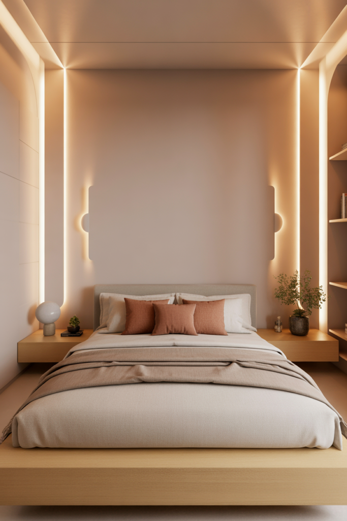 12. Add soft wall lighting instead of overhead glare