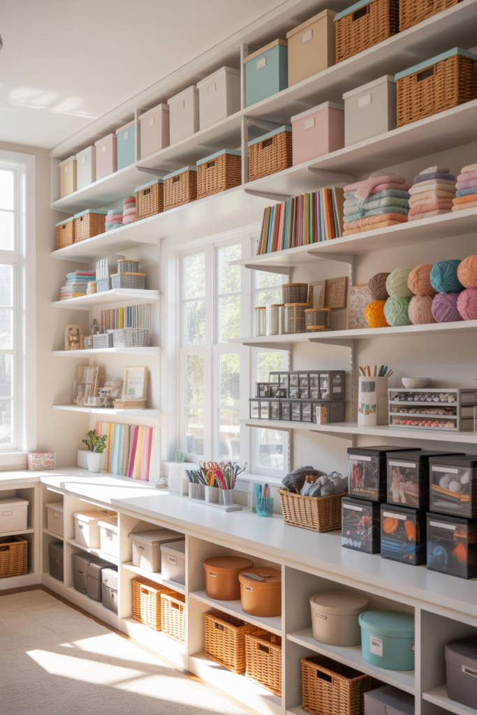 13. Use High Shelves for Items You Rarely Touch