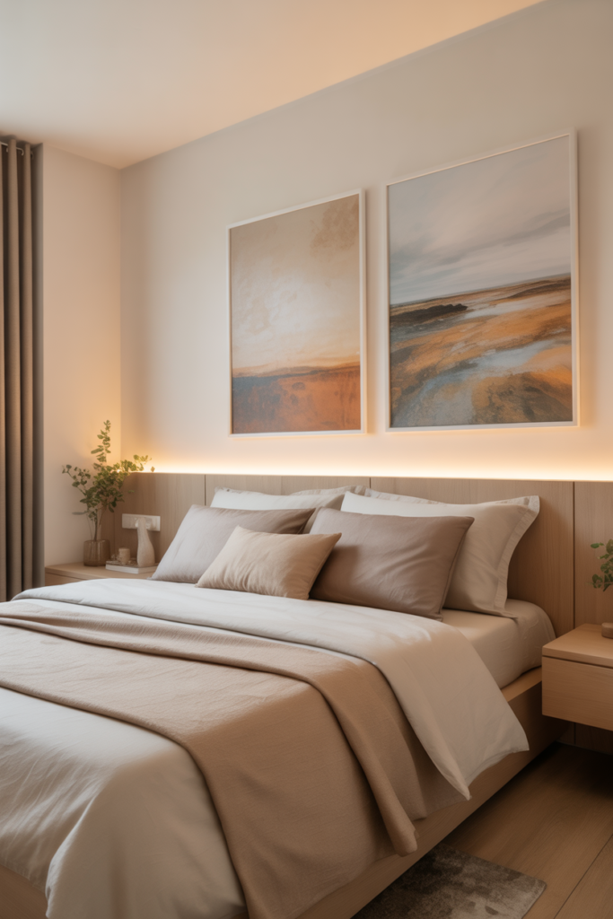 14. Add wall art that brings depth