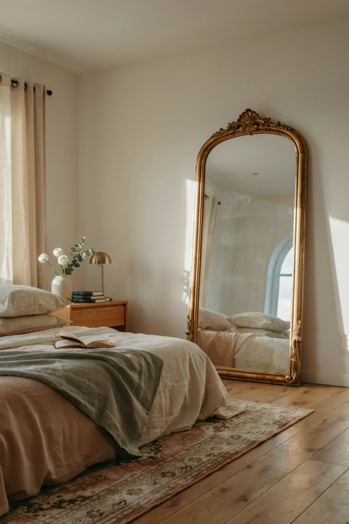 14. Vintage ornate mirror