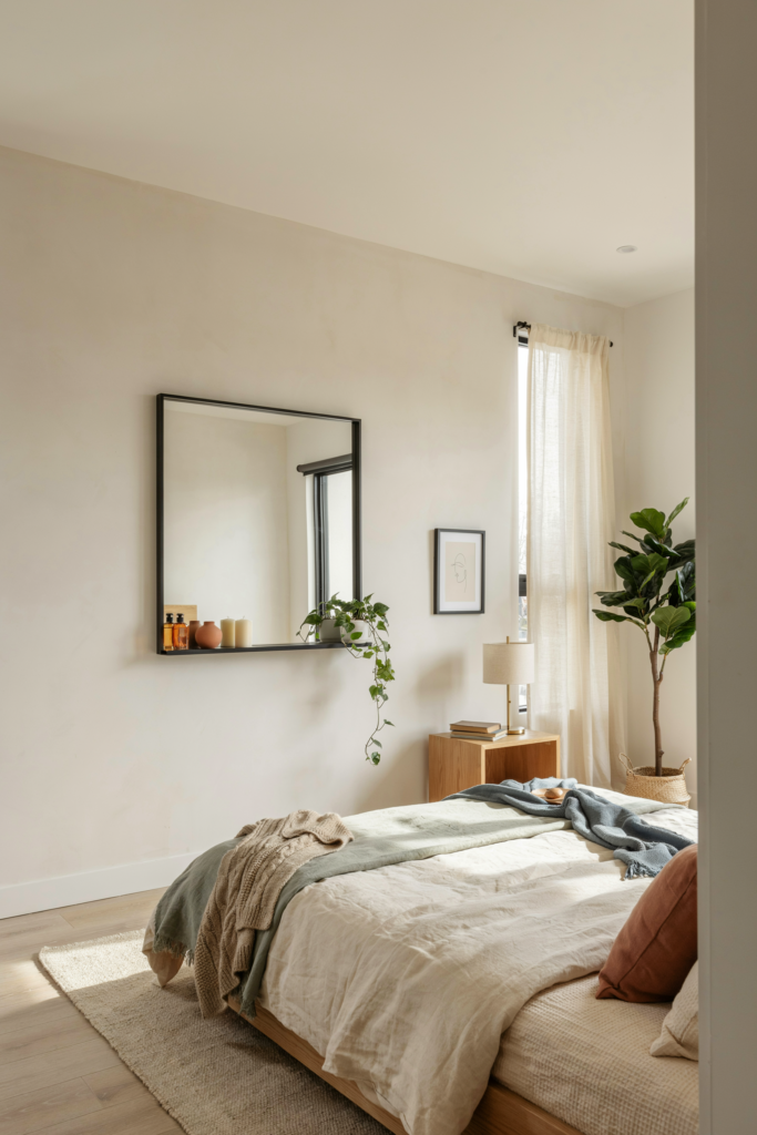 15. Mirror with built in shelf