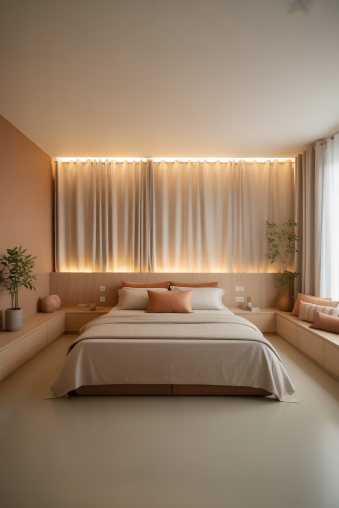 15. Use soft curtains even without windows
