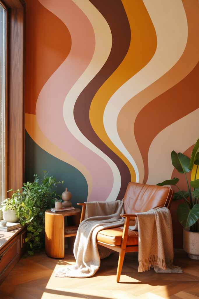 3. Retro Wave Paint Design