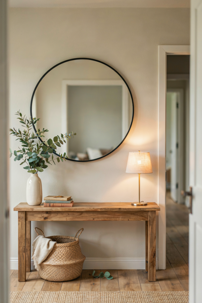 4. Rustic Wood Console Table