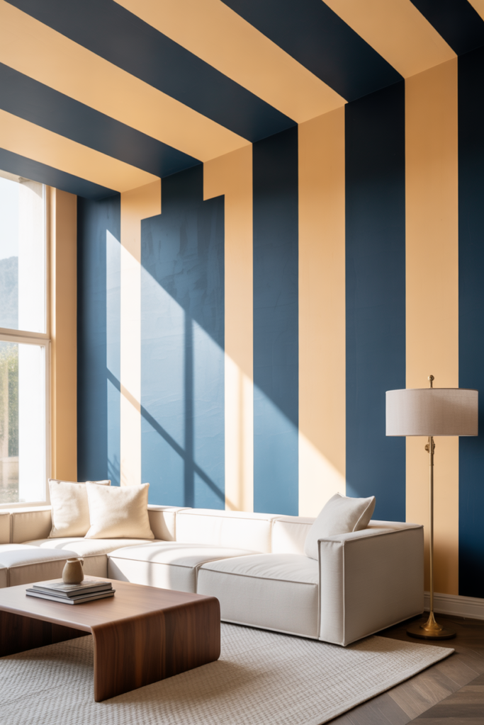 7. Bold Striped Walls