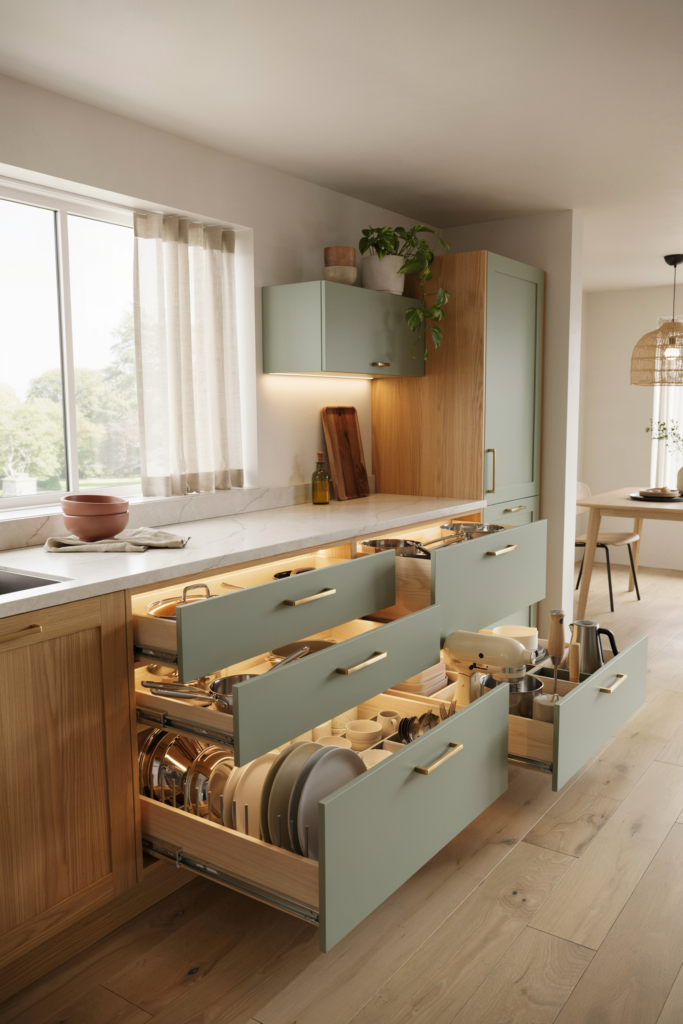 Create Extra Storage with Deep Cabinets
