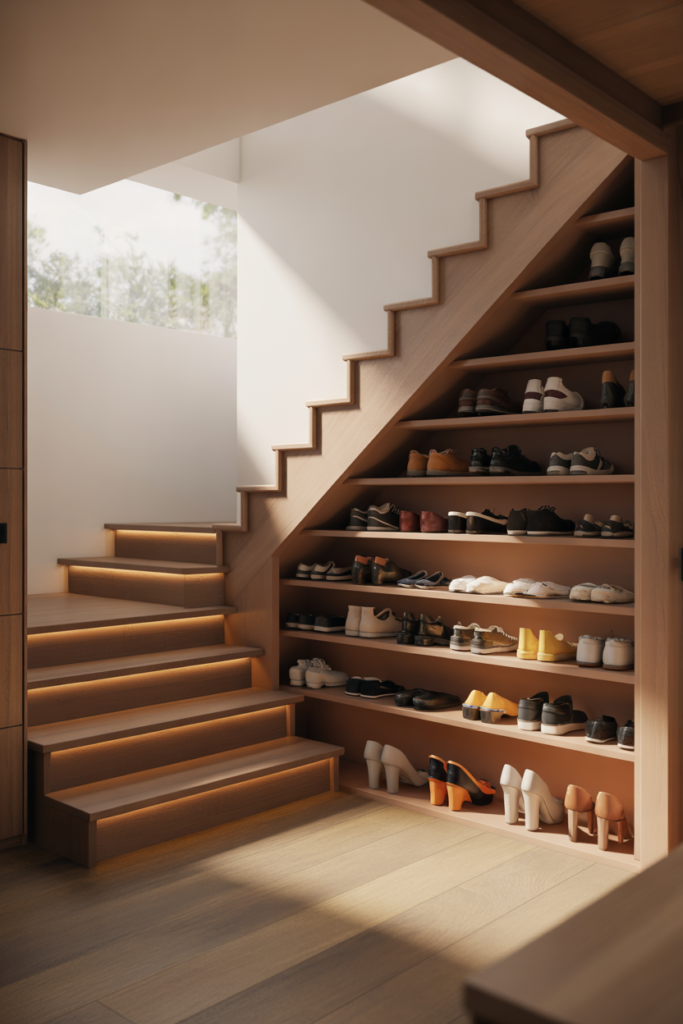 Create a Hidden Shoe Storage Zone