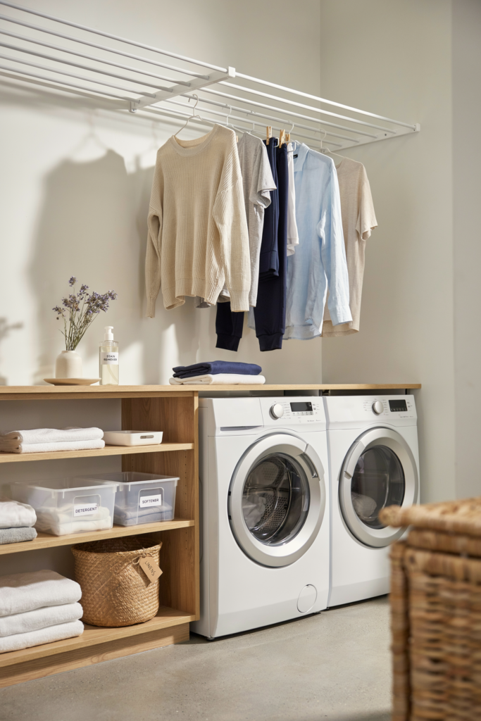 Install a Retractable Drying Rack