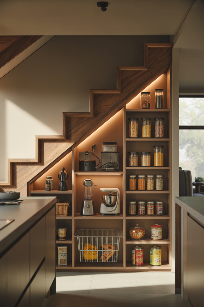 Turn the Space Into a Walk In Pantry