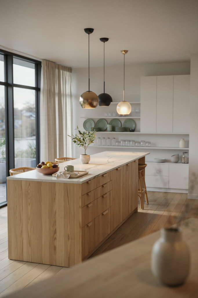 Use Contrasting Cabinet Colors