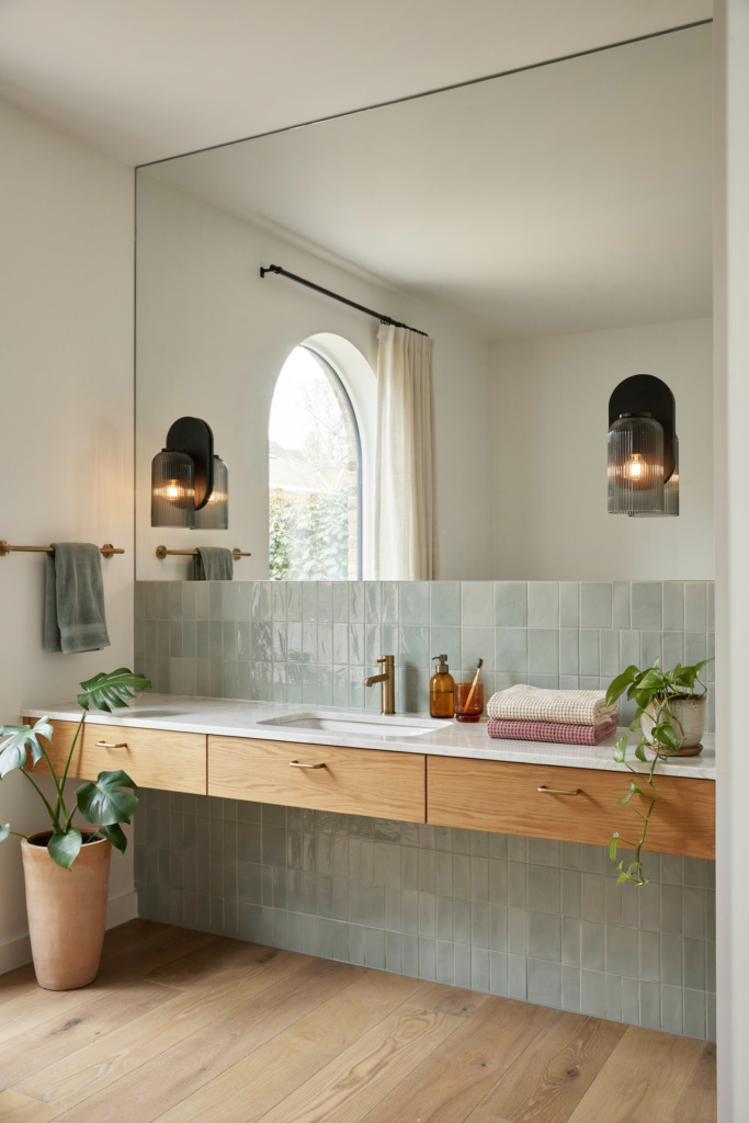 Use Large Mirrors to Double Visual Space